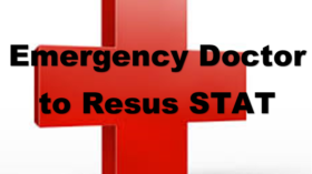 Emergency Doctor to Resus Stat Banner