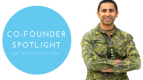 Manveen Puri, MD showcased in Canadian military uniform