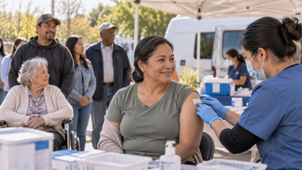Equity Considerations at the Center of Pop-Up Vaccination Clinic Design