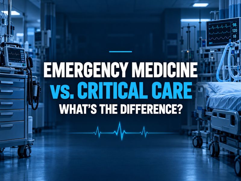 Is Emergency Medicine the Same as Critical Care_